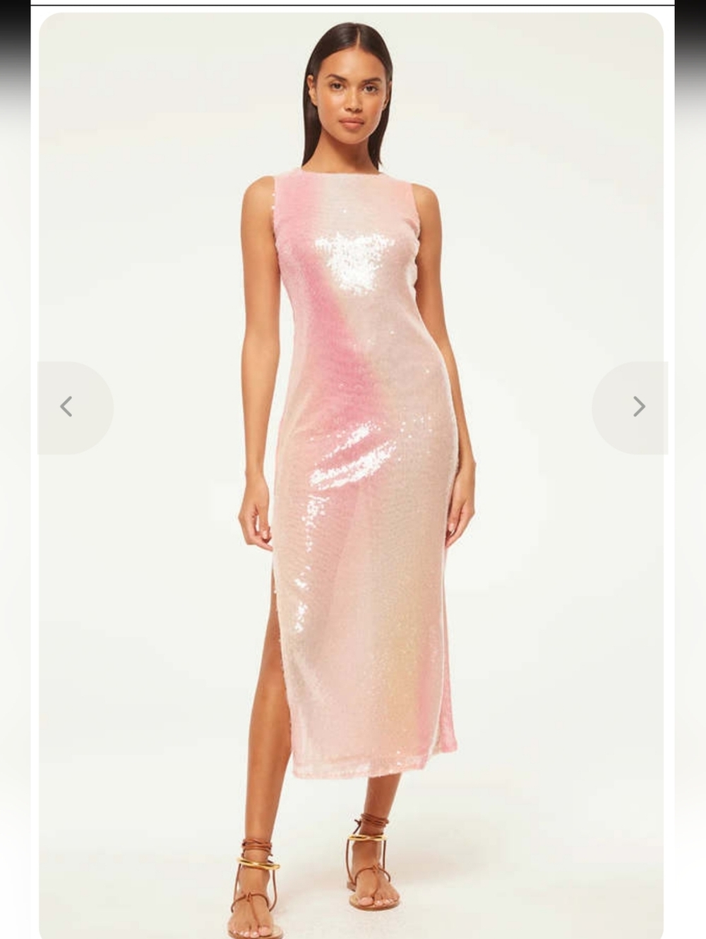 Misa Los Angeles Pink Ombre Sequin Maxi Dress - Picture 5 of 6